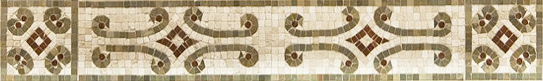 tile border hand laid mosaic tile work